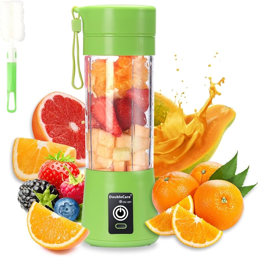 HR Nexify™ Portable Rechargeable Mini Juicer Blender 6 Blades, 380ml