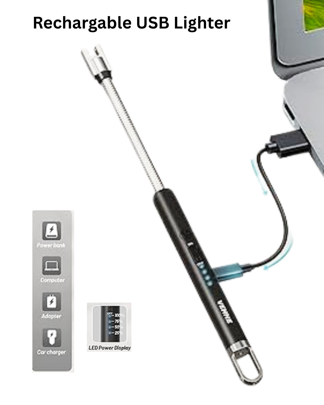 HR Nexify™ USB Rechargeable 360° Arc Lighter